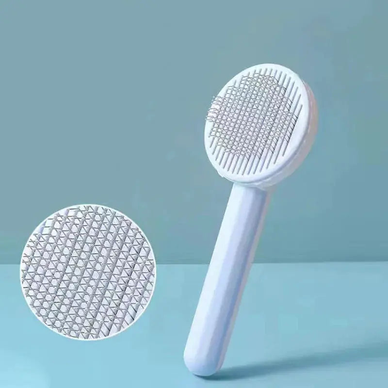 pet grooming brush stainless steel | dematting comb for dogs | cat grooming brush with steel teeth | ultrasonic cleaning