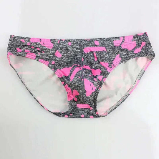 Men's Nylon Camouflage Print Briefs Mid-Rise Triangle Underwear Meifu Market