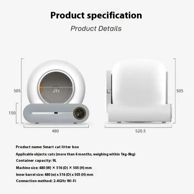 Automatic Litter Box Cat Toilet Smart Pooper Scooper Meifu Market