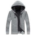 thick cotton cardigan | hooded winter coat | fleece lined jacket | energy saving