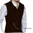 victorian double-breasted vest | woolen suit vest for men | 100 wool waistcoat | energy saving
