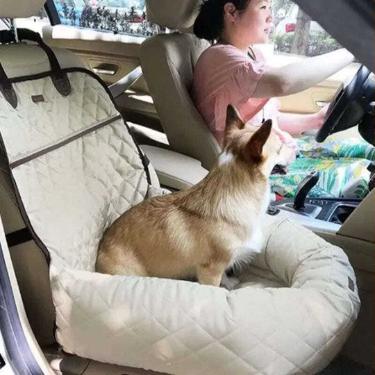 Pet Car Seat Cover - Waterproof Dog Cat Front & Rear Bench Protector Meifu Market