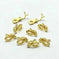 pierced metal ear clip | diy earrings for women | minimalist geometric earring blanks | energy saving