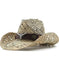 hand-woven natural grass hat | adjustable leather hatband | wide-brim sun protection hat | energy saving