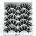 soft cotton stalk lashes | 3d mink effect eyelashes | five pairs multipack | energy saving