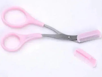Beauty tools eyebrow scissors with eyebrow comb