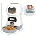 timed automatic pet feeder | large capacity pet feeder | visible food level feeder | energy saving