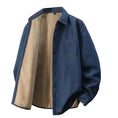 heavyweight denim shirt | long-sleeve work shirt | durable cotton construction | energy saving