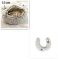 2-in-1 Dog & Cat Bed - Round Plush Warm Winter Pet House Meifu Market