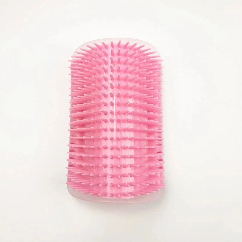 self-cleaning cat brush | silicone grooming comb | wall-mounted pet massager | energy saving