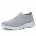 stretch mesh slip-on shoes | breathable knit flats | soft sole walking shoes | ultrasonic cleaning