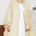 lace-up satin cardigan robe | open front abaya with bow | lily satin kimono robe | energy saving