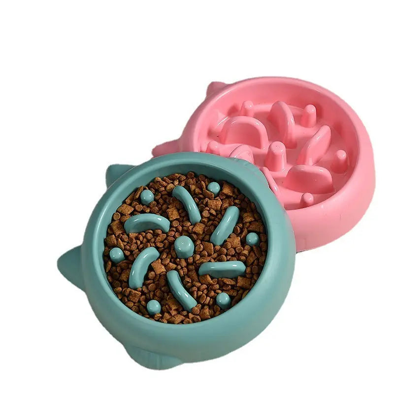 Slow Feeder Bowl - Anti-Choking Puzzle Dish for Dogs & Cats Meifu Market