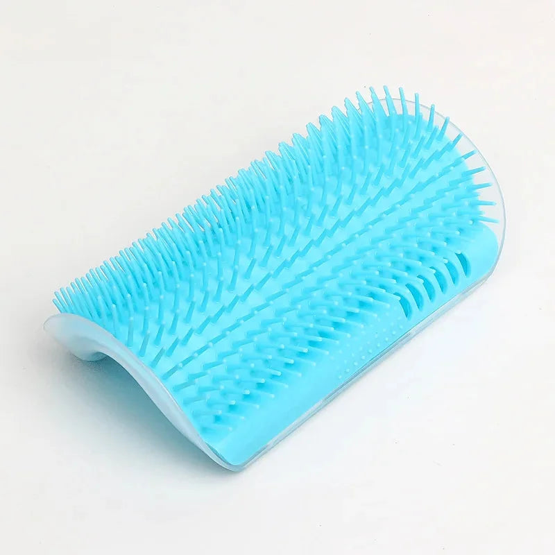 self-cleaning cat brush | silicone grooming comb | wall-mounted pet massager | energy saving