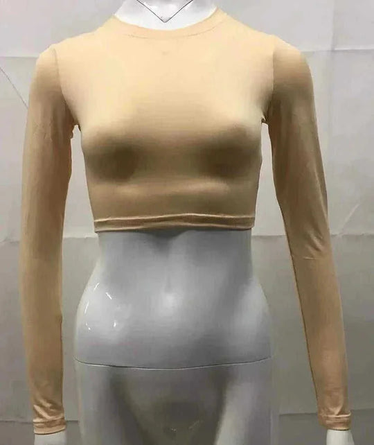 crop top for women | cotton blend fabric | ribbed knit texture | energy saving