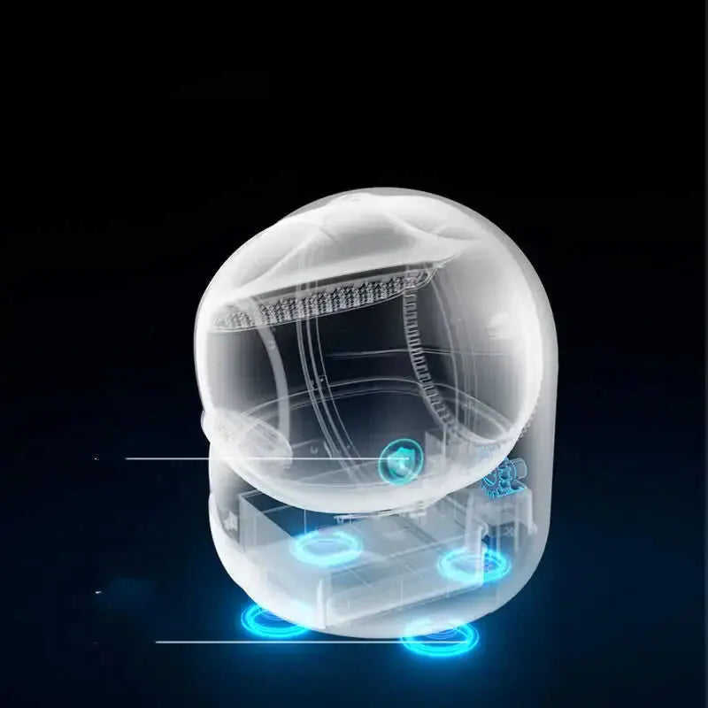 Fully Automatic Cat Litter Box Electric Deodorant Fully Enclosed 220V US - angle view with fully automatic cat litter box ...