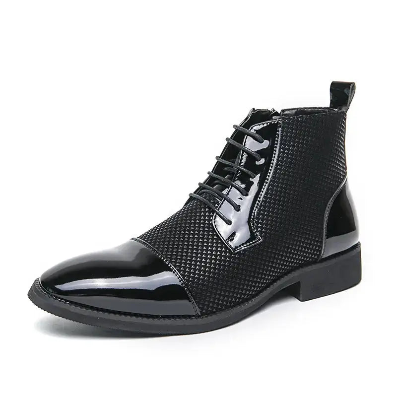 New Leather Boots Fashion Men's Business Formal Leather Shoes Meifu Market