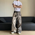 d digital camouflage print | durable cotton denim fabric | elastic waistband trousers | ultrasonic cleaning