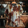 3D Digital Print Fashion Streetwear Short-Sleeve T-Shirt - back view