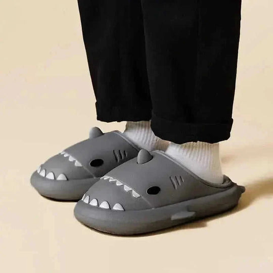 eva waterproof slippers | cartoon shark house shoes | winter indoor slippers | ultrasonic cleaning