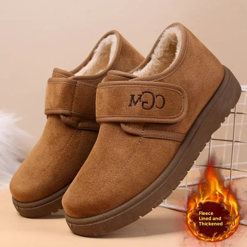 Cotton Shoes Velcro Women's Warm Trendy Casual Cotton Boots Meifu Market