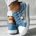 Floral Embroidered Polka Dot Print Sneakers Meifu Market
