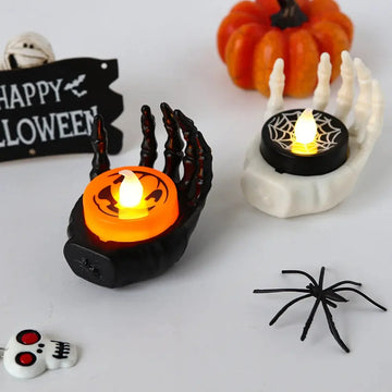 led palm candle light | halloween night light decor | battery-operated led lamp | ultrasonic cleaning