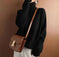 Women's Turtleneck Three-dimensional Rhombus Sweater Meifu Market