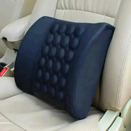 12V Car Massager Chair Pad - Neck & Waist Pillow for Pain Relief - view 21 (material: cotton | pattern: check)