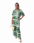 New Fashion Printed Pants Suit
