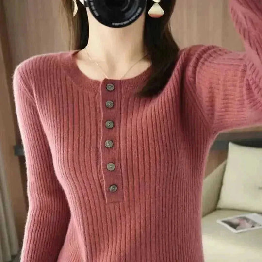 cashmere wool sweater | oversized fit womens | round neck long sleeve | ultrasonic cleaning