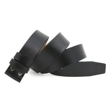 38cm No Buckle Men's Leather Belt meifu market