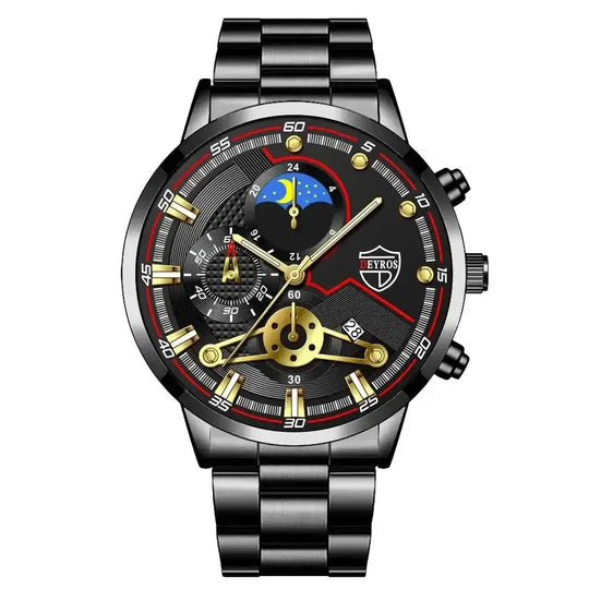 stainless steel case | office wear timepiece | free shipping offer | energy saving