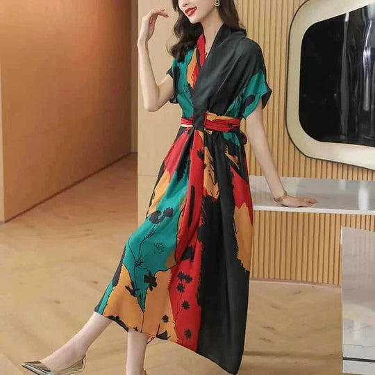 polyester chiffon fabric | a-line silhouette dress | plus size swing dress | energy saving
