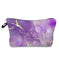 marble pattern makeup bag | vegan leather cosmetic organizer | waterproof cosmetic pouch | energy saving