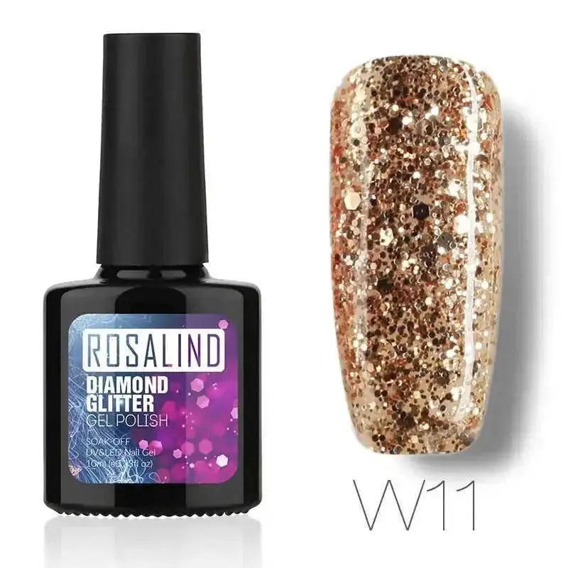 Diamond Nail Gel Polish - Reflective Glitter Gel for Nail Art | 10ml UV/LED RBW48 - available style options