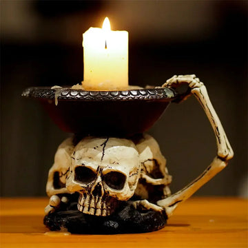 ceramic ghost candle holder | desktop storage tray | halloween home decor | energy saving