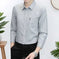 striped slim fit shirt | cotton blend fabric | long sleeve casual shirt | energy saving