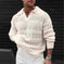 lightweight cotton knitwear | breathable hollow knit fabric | stretchable v-neck sweater | ultrasonic cleaning