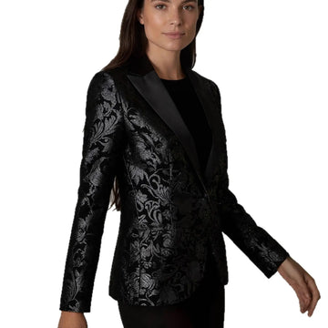 Embossed Stitching Elegant Banquet Date Easy Matching Coat