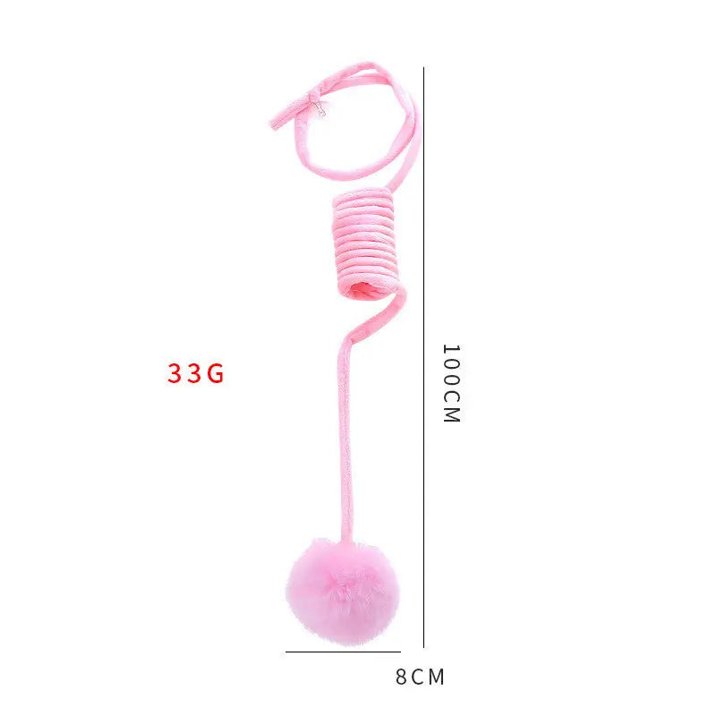 Cat Toy Self-Hi Sucker Spring Rabbit Hair Ball Interactive Play Pet Supplies Interactive Toys Meifu Market