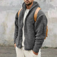 men fleece jacket | double-sided zipper coat | plush hooded jacket | ultrasonic cleaning