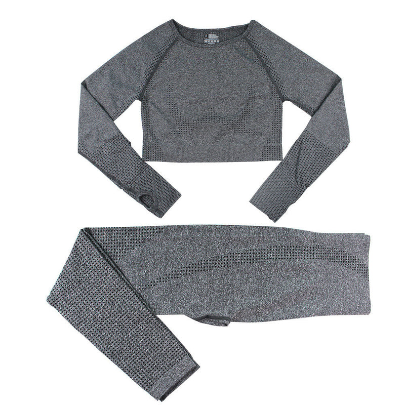 Seamless Knitted Dot Yoga Suit For Women Meifu Market