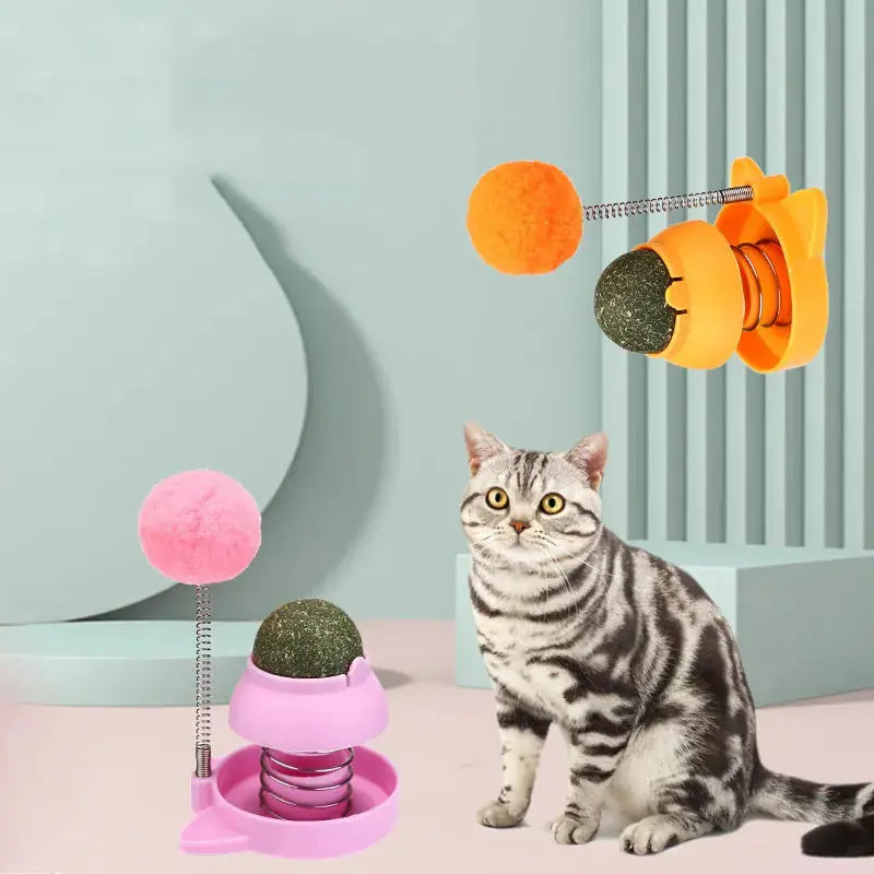 Lucky Cat Licking Music Mint Ball Self-hi To Relieve Boredom And Hair Removal Hairball Mint Grinding Teeth Cleaning Tease Cat Stick Cat Toy Meifu Market