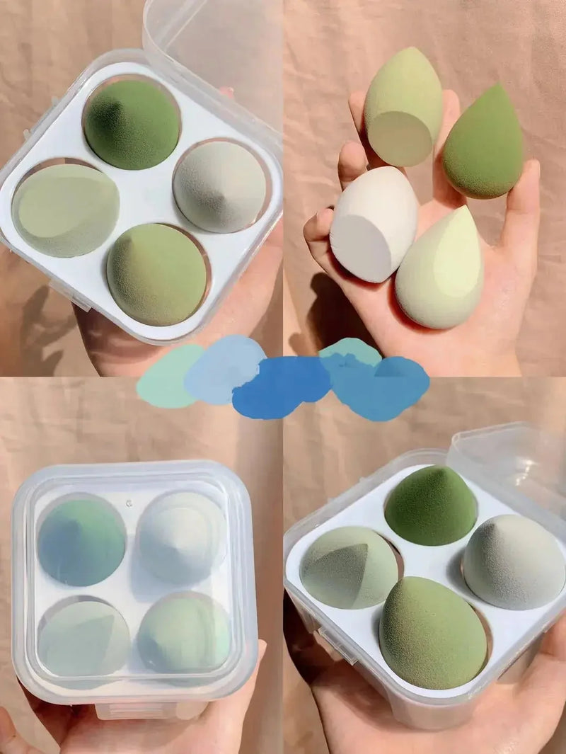 makeup sponge organizer | reusable silicone egg case | waterproof cosmetic storage | ultrasonic cleaning