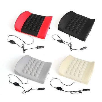 4 colors 12v car massager chair neck waist pillow pad cervical - Meifu Market