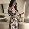 dubai printed kaftan | premium cotton fabric | long sleeve robe | energy saving