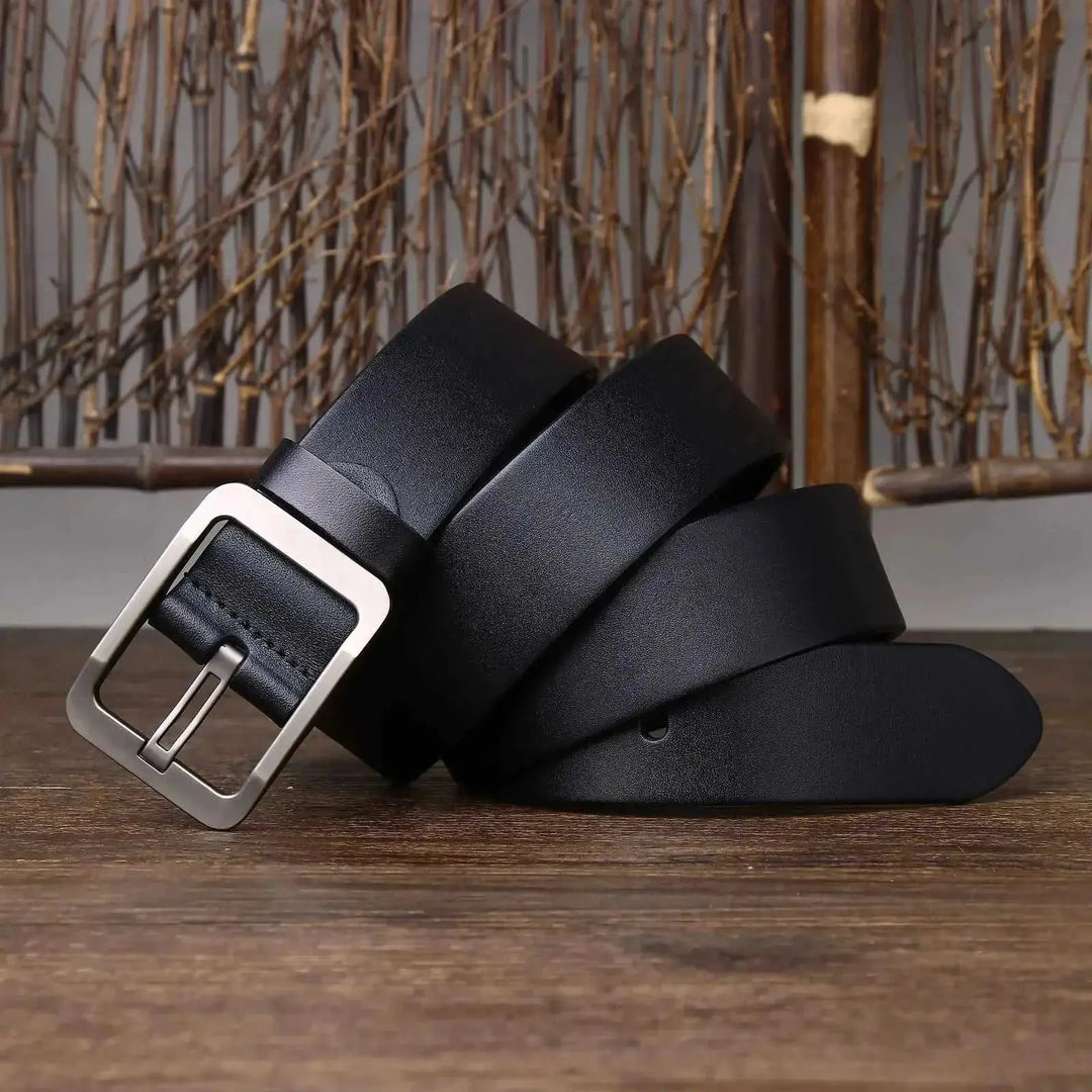 Minimalist Light Luxury Business Belt Pin Buckle Fashion Casual All-matching Black - available style options