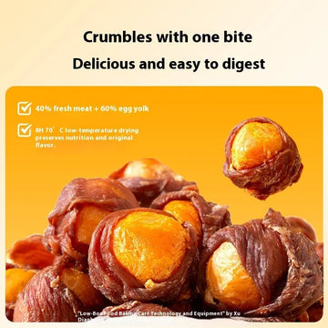 Dog Snack Egg Yolk Satisfy The Appetite Chicken Duck Meat Small Molar Training Reward Food