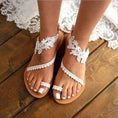 bohemian lace sandals | floral ankle strap sandals | beach wedding shoes | ultrasonic cleaning
